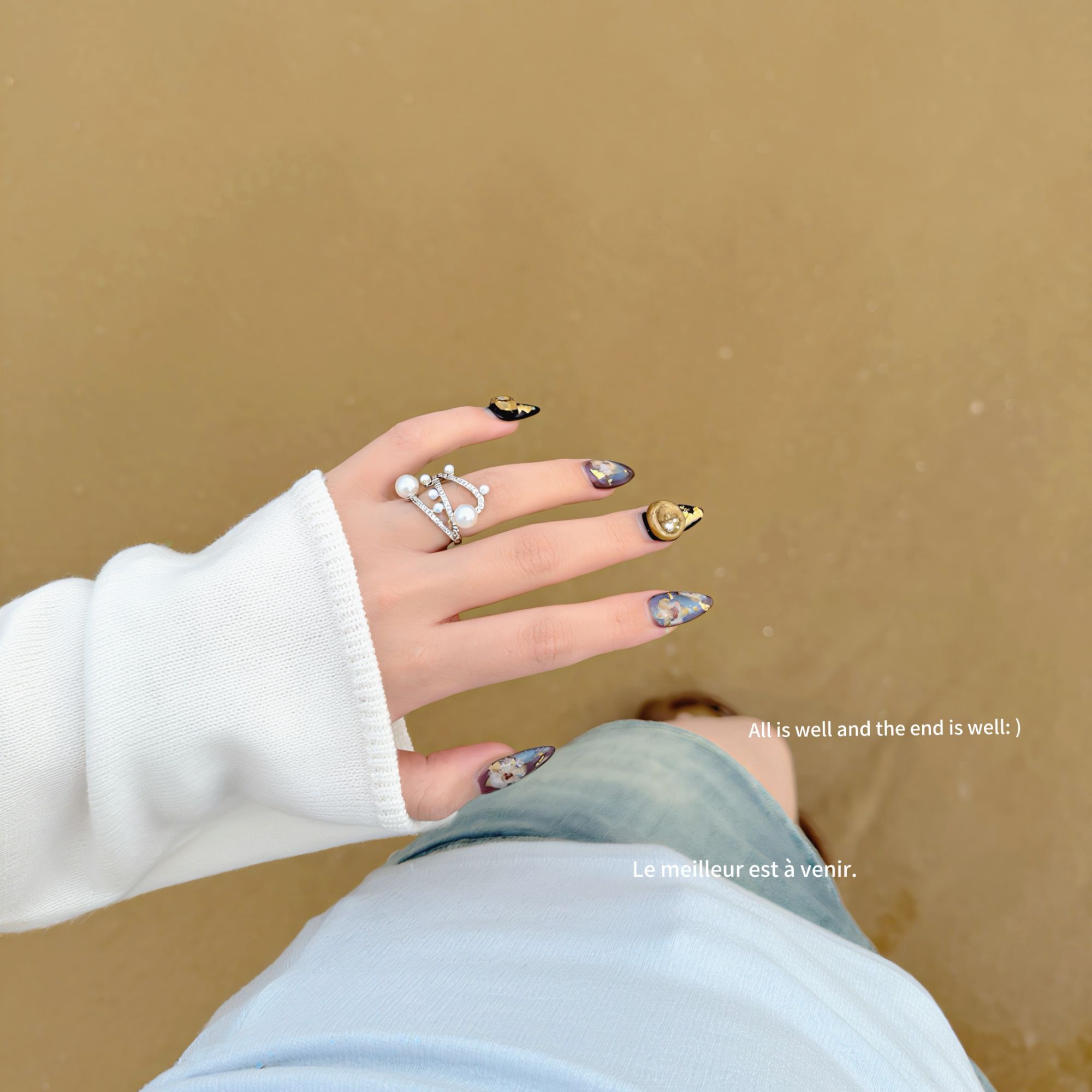 铜合金合成锆石戒指 XIXI家ins小众超仙新品链接 念到名字才拍噢