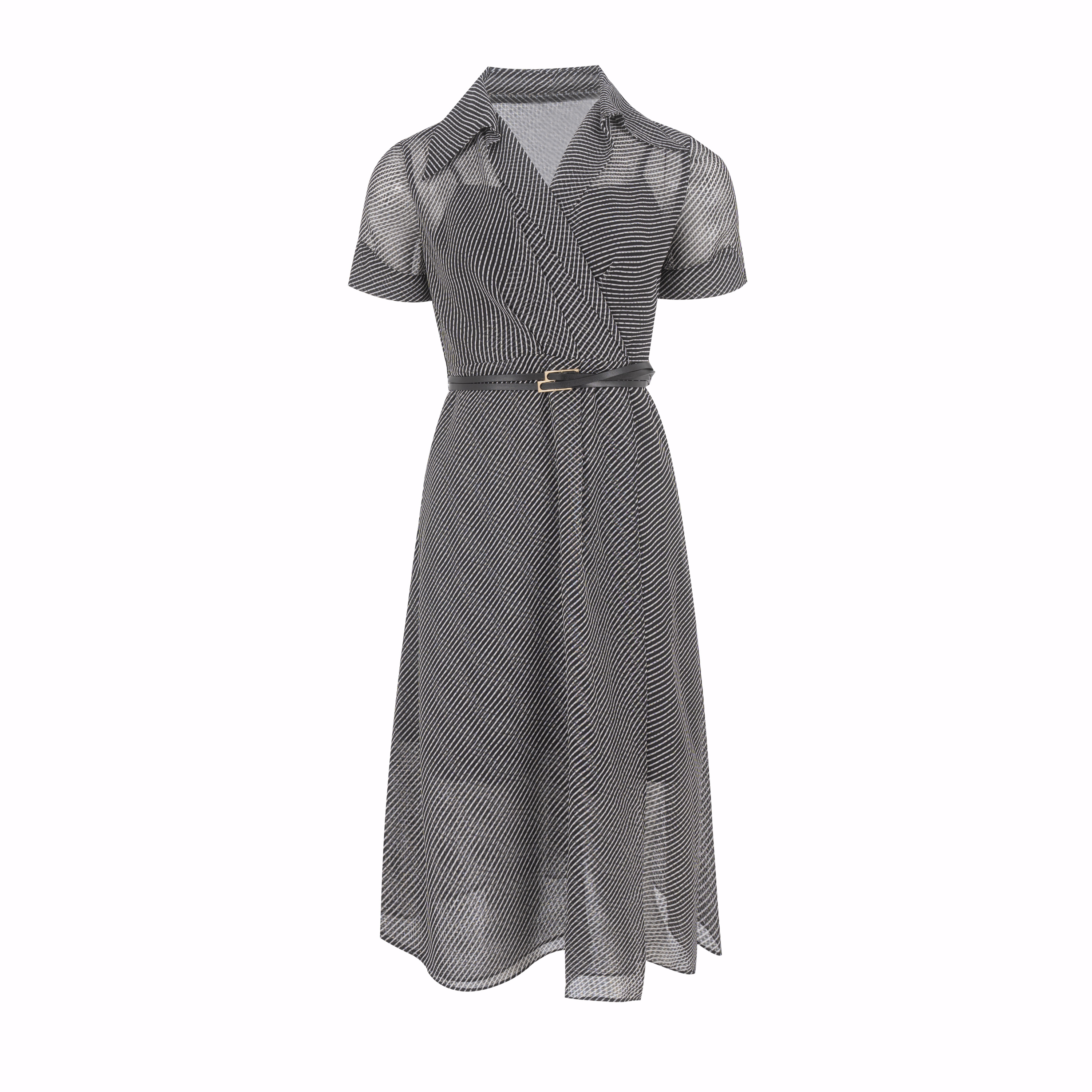 【LIN DA专属】她翼夏季套头中腰A字裙连衣裙收腰长裙AF0323362213