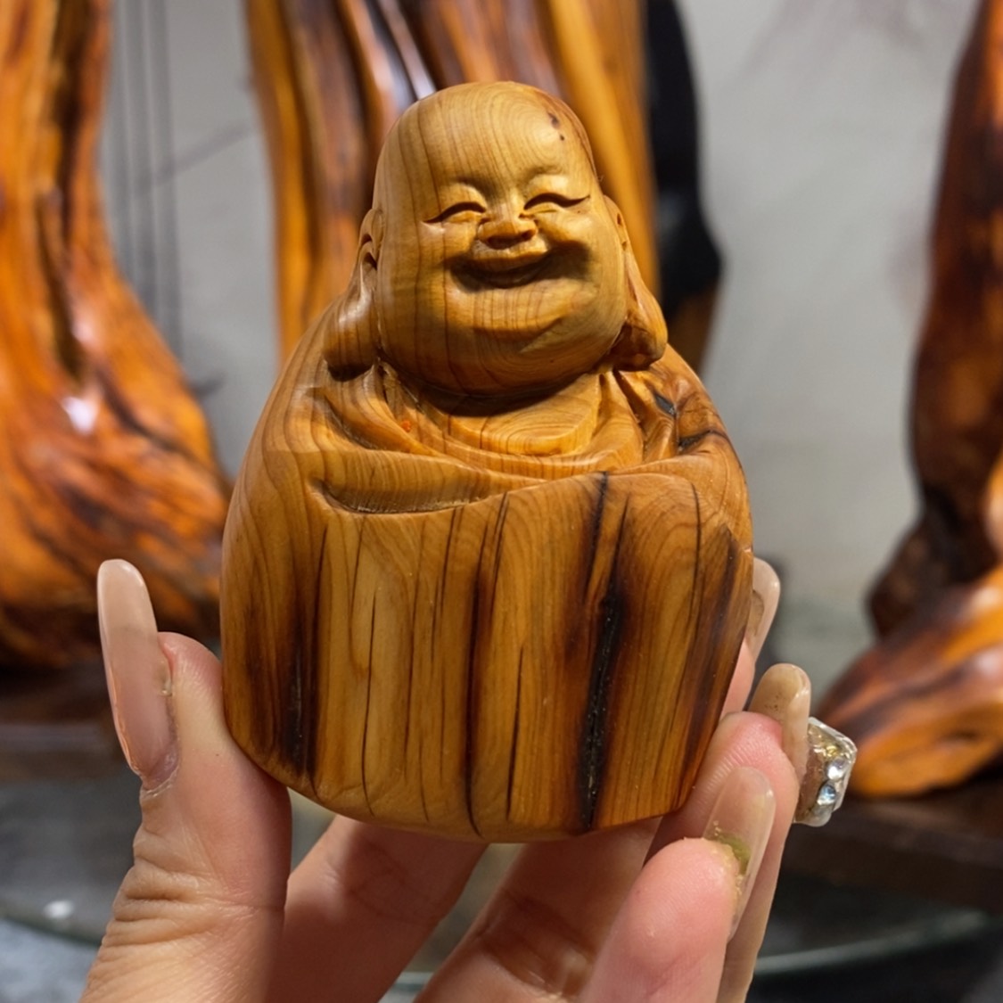 【闪购商品】柏木（崖柏）根雕木雕工艺品摆件创意，满十送一手把件