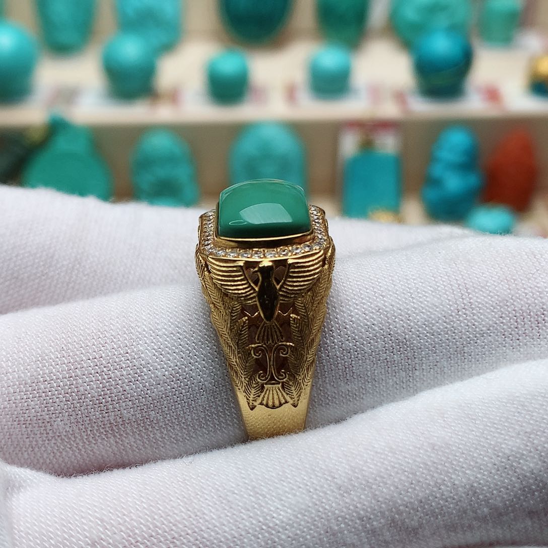 绿松石珠宝半成品未镶嵌