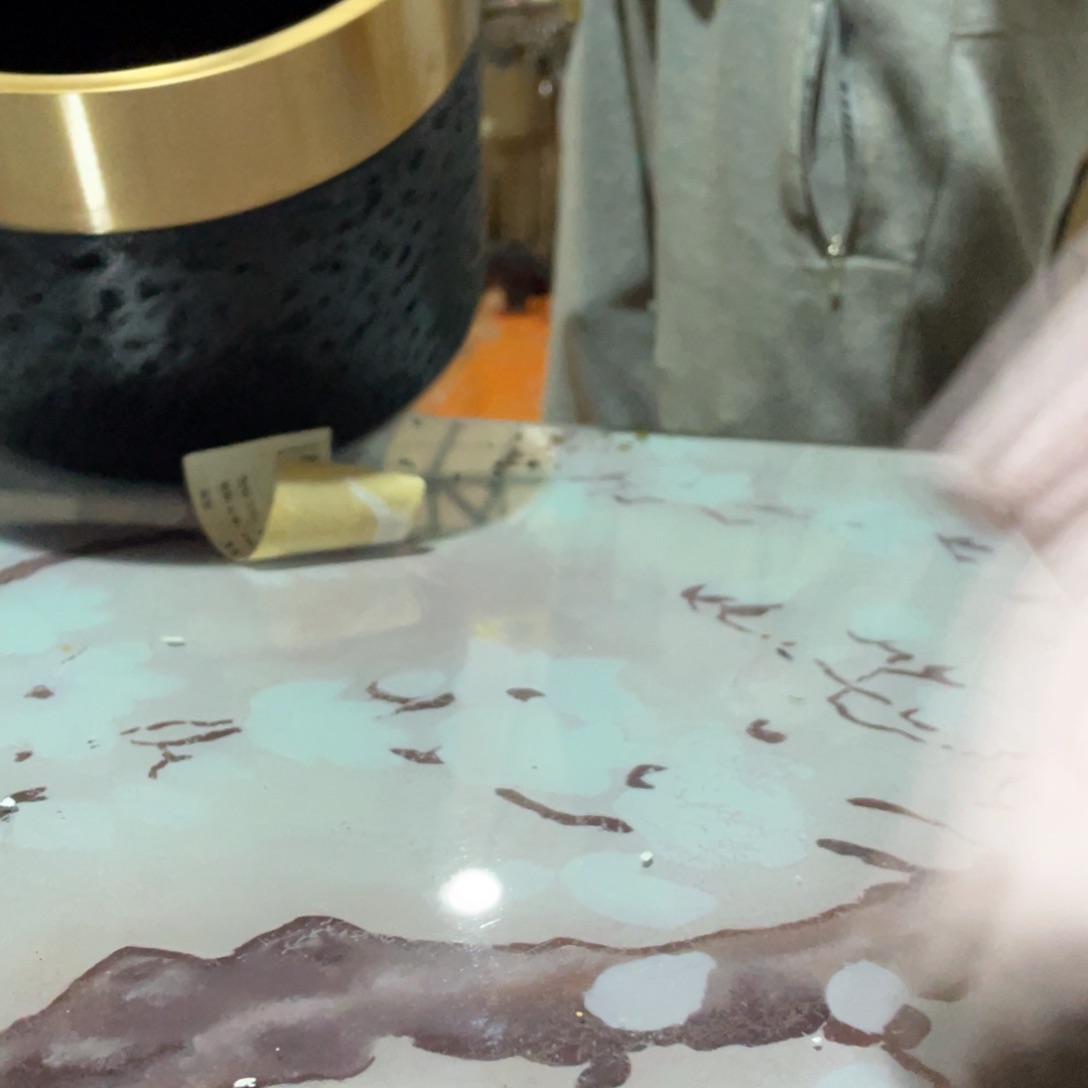 默*陶瓷花瓶，仿真绿植。