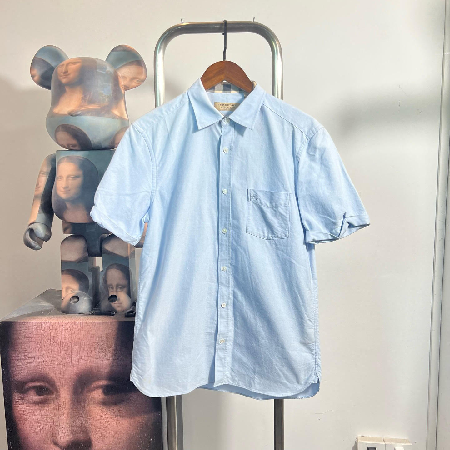 99新 BURBERRY/博柏利 战马衬衫 尺码：M 衣长73 胸围50