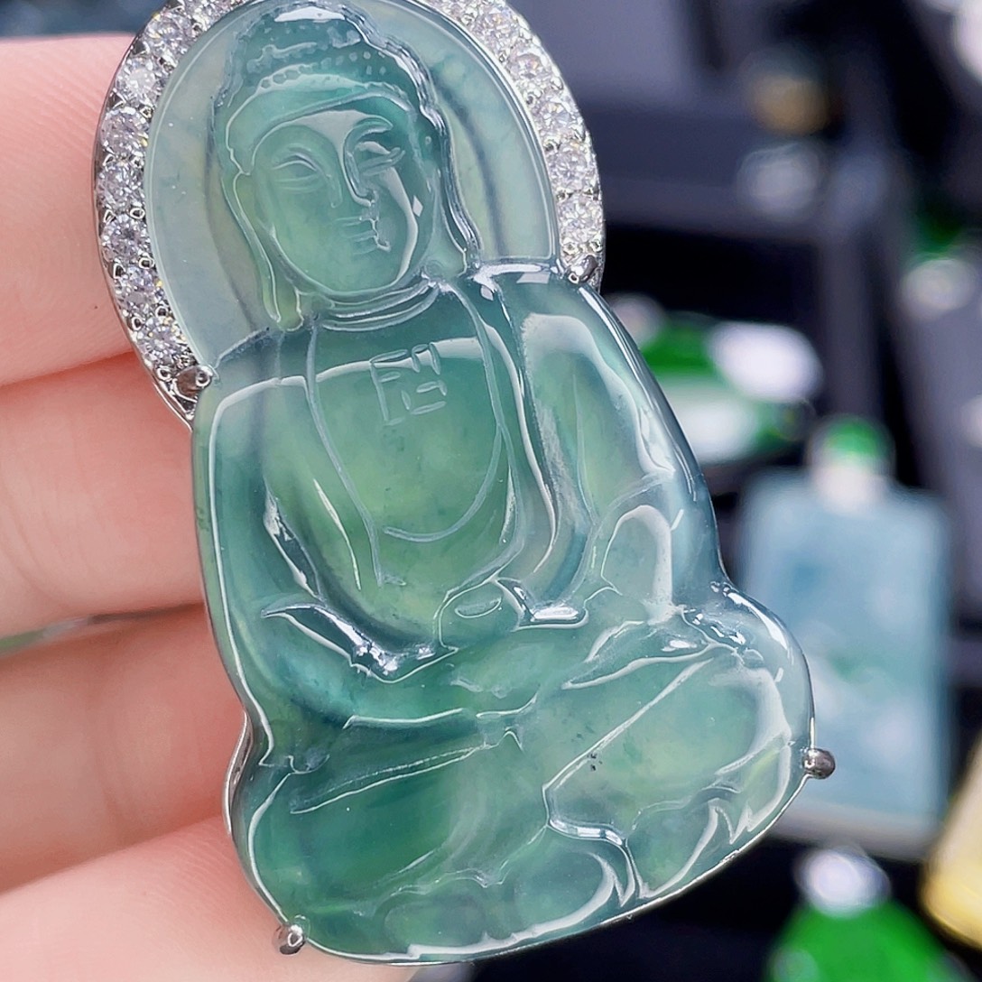 翡翠未镶嵌吊坠(不含链)