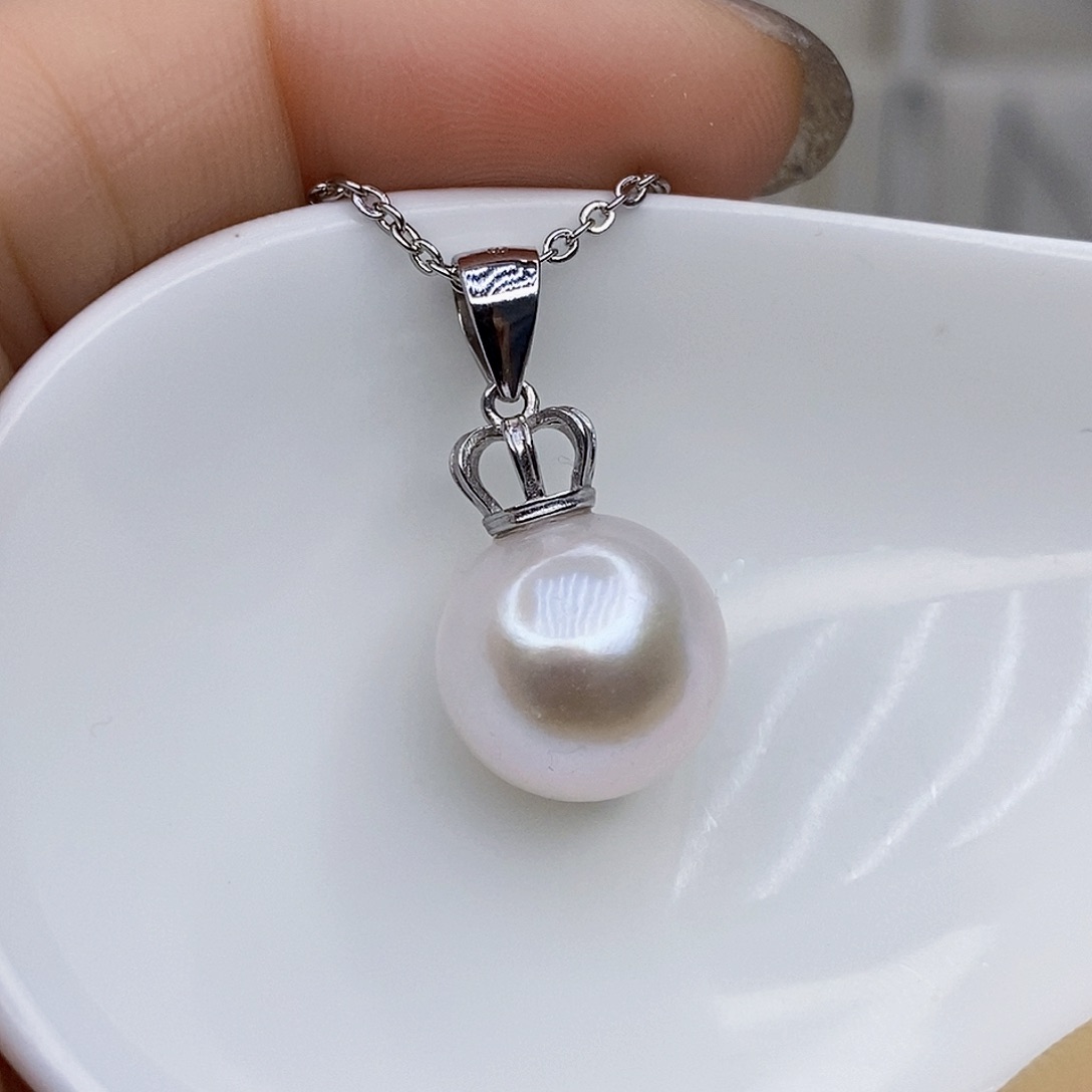 淡水珍珠颈饰银S925镶嵌