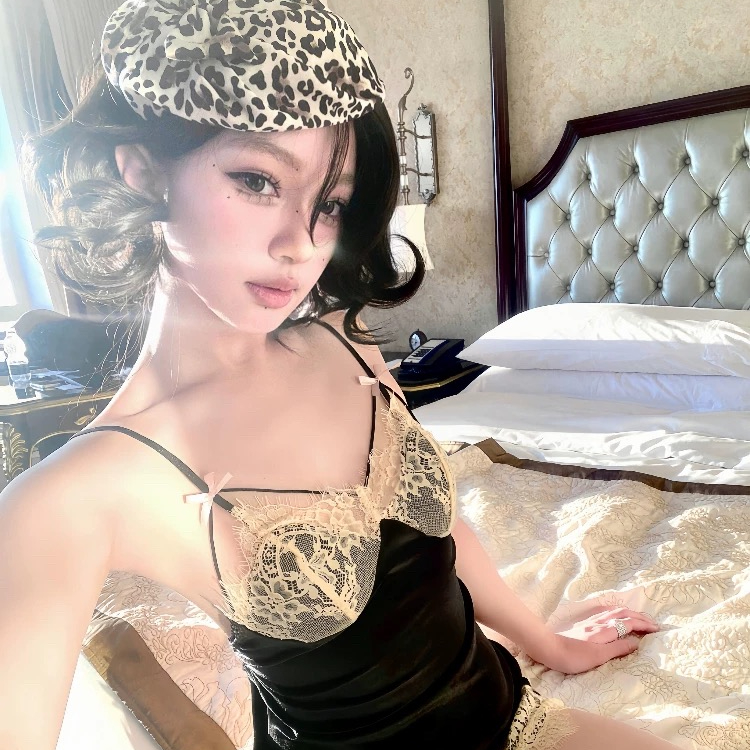 在烧Bunny*心动*纯欲蕾丝睡衣吊带睡衣