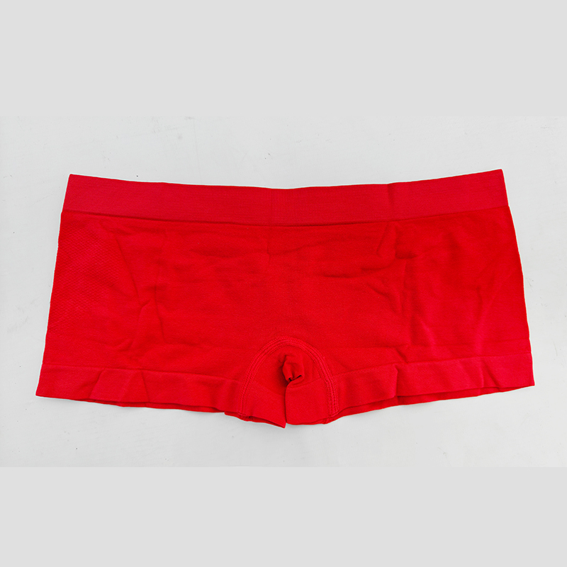 本命年红色平角短裤男士女士款无缝针织高弹舒适透气情侣款