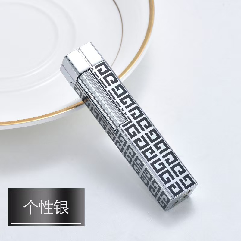 回旋纹 侧滑气机复古个性打火机高档时尚