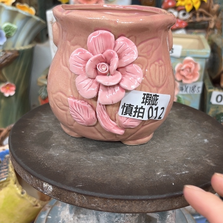 紫砂花盆粗陶材质多肉花盆