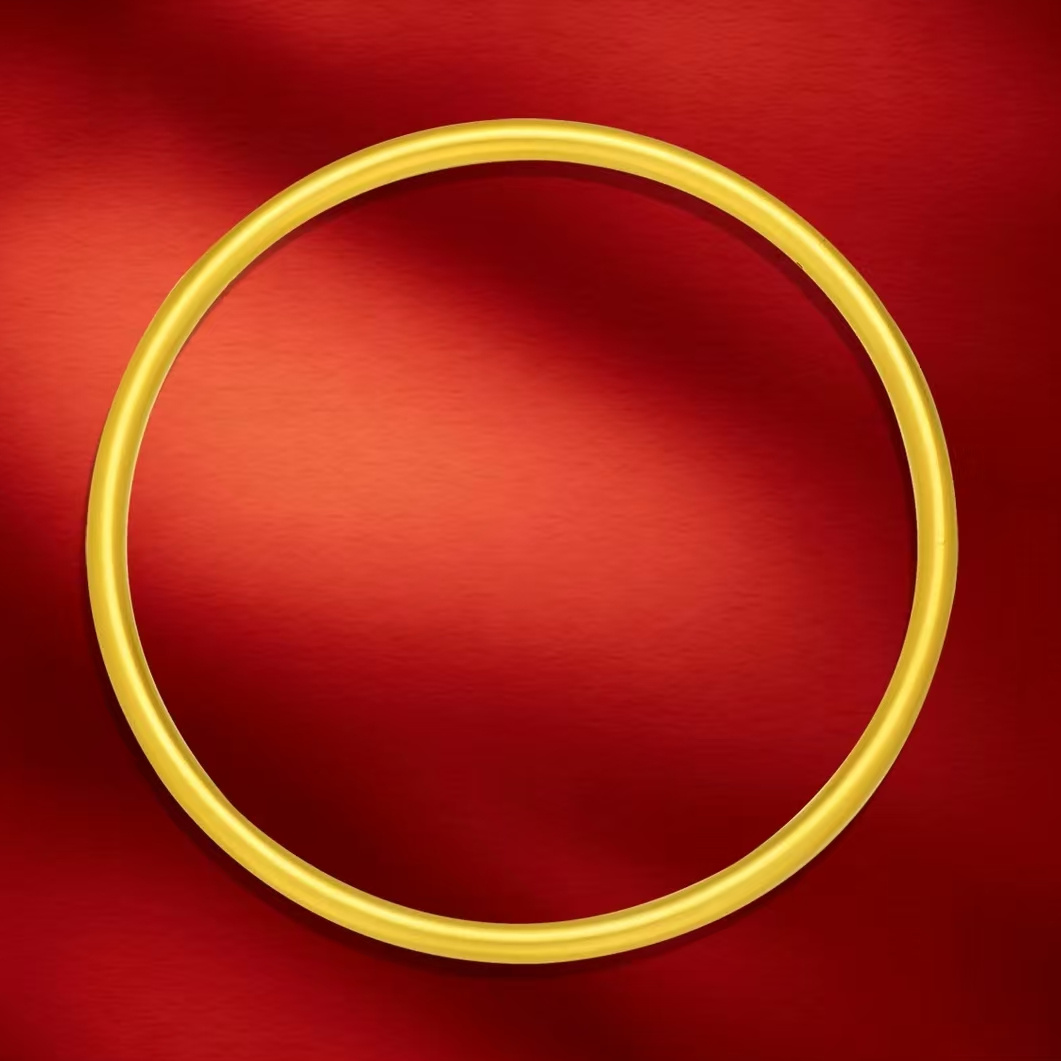 【玉总专属】足金999素圈手镯