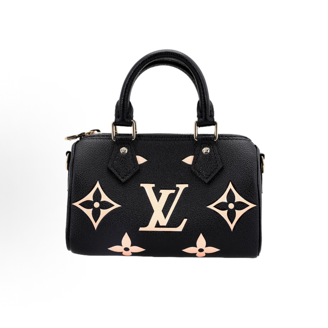 95新 LouisVuitton/路易威登 路易威登 黑白Nano Speedy 11552531