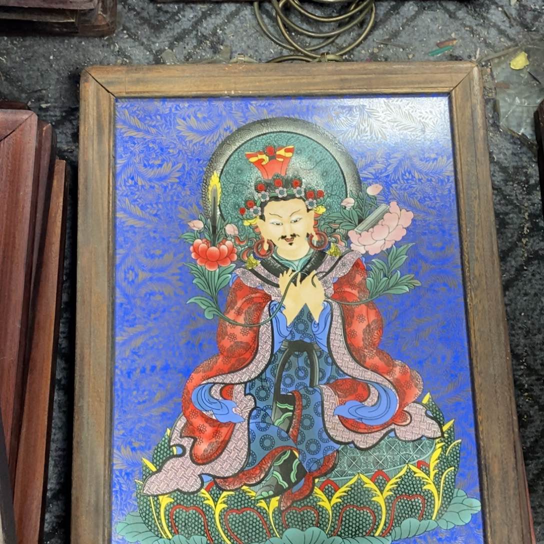 瓷片37*28*1景德镇瓷板画柴窑烧制
