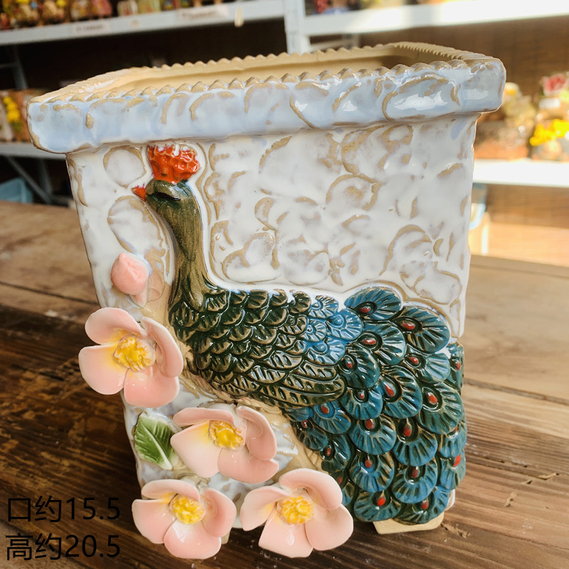 手工制作陶瓷多肉花盆