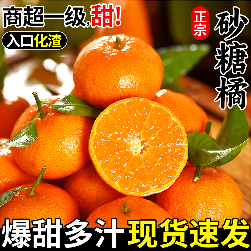 正宗广西砂糖橘5斤新鲜水果当季蜜桔金秋沙糖桔橘子贡柑整箱包邮