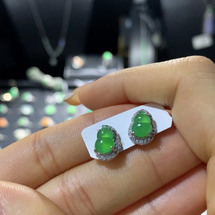 翡翠银S925镶嵌戒指