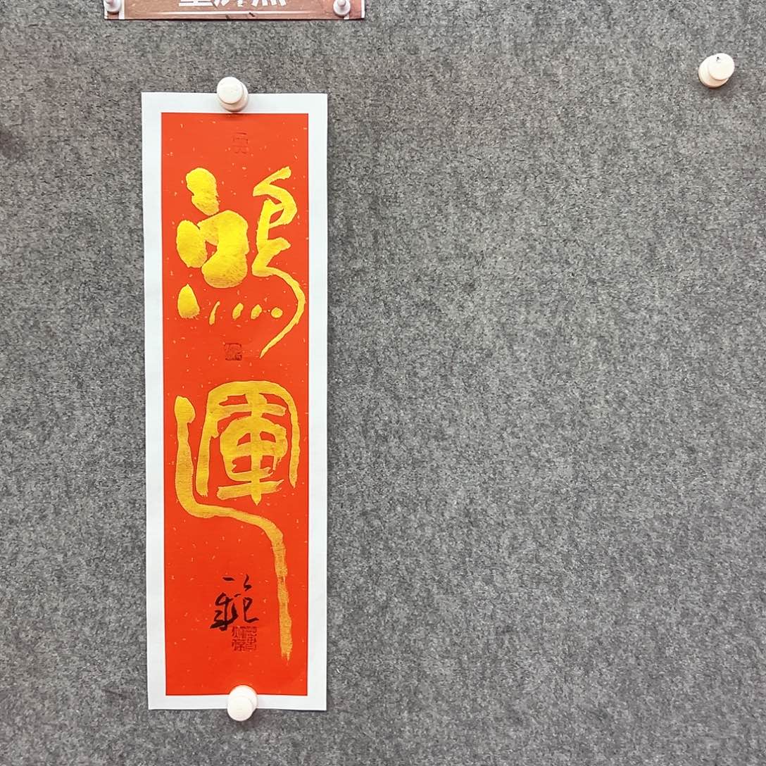 书法鸿运书法作品
