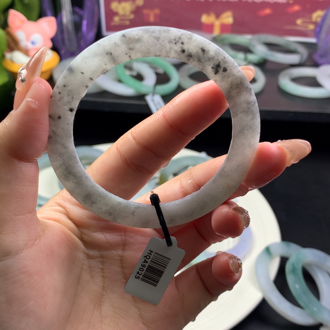 定制翡翠叮当镯未镶嵌58 