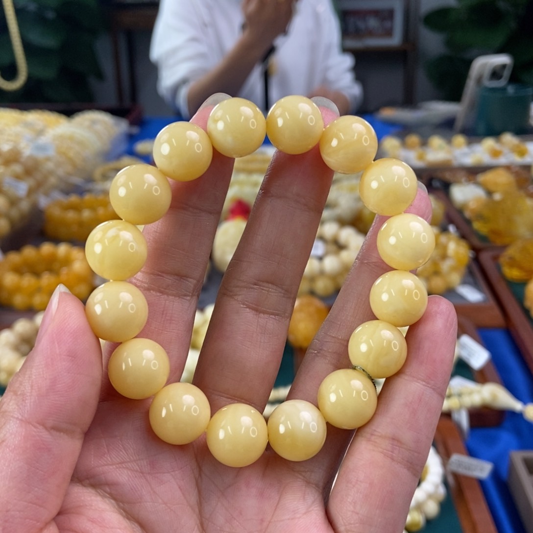 琥珀珠宝奇石未镶嵌13圆珠20.23