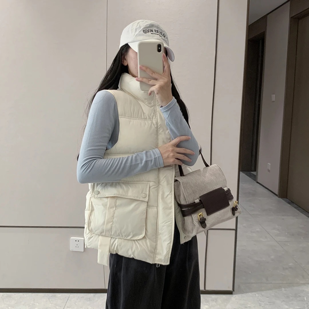 /排骨马甲/冬季新款高级感背心马夹外穿坎肩外套 2501