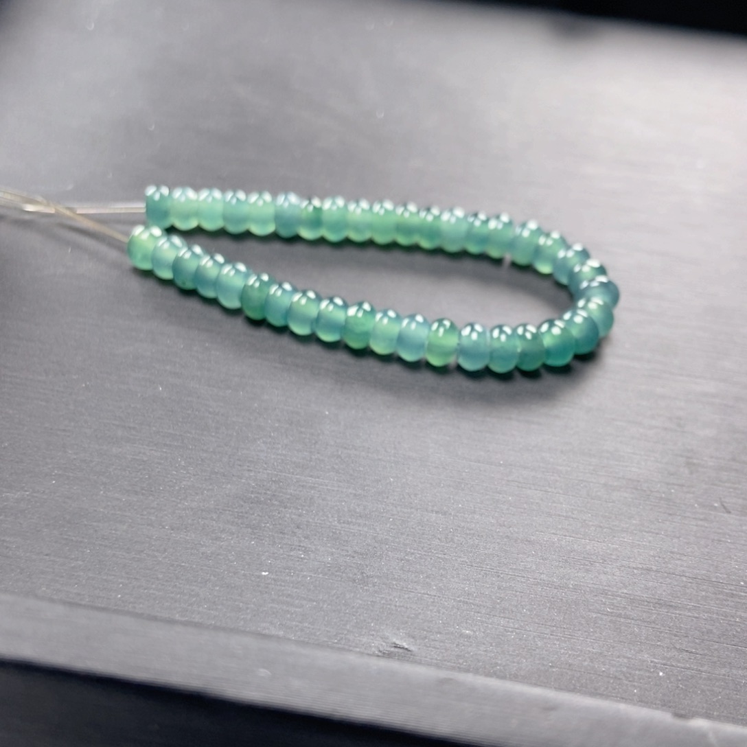 翡翠手链未镶嵌多样性发货55颗深