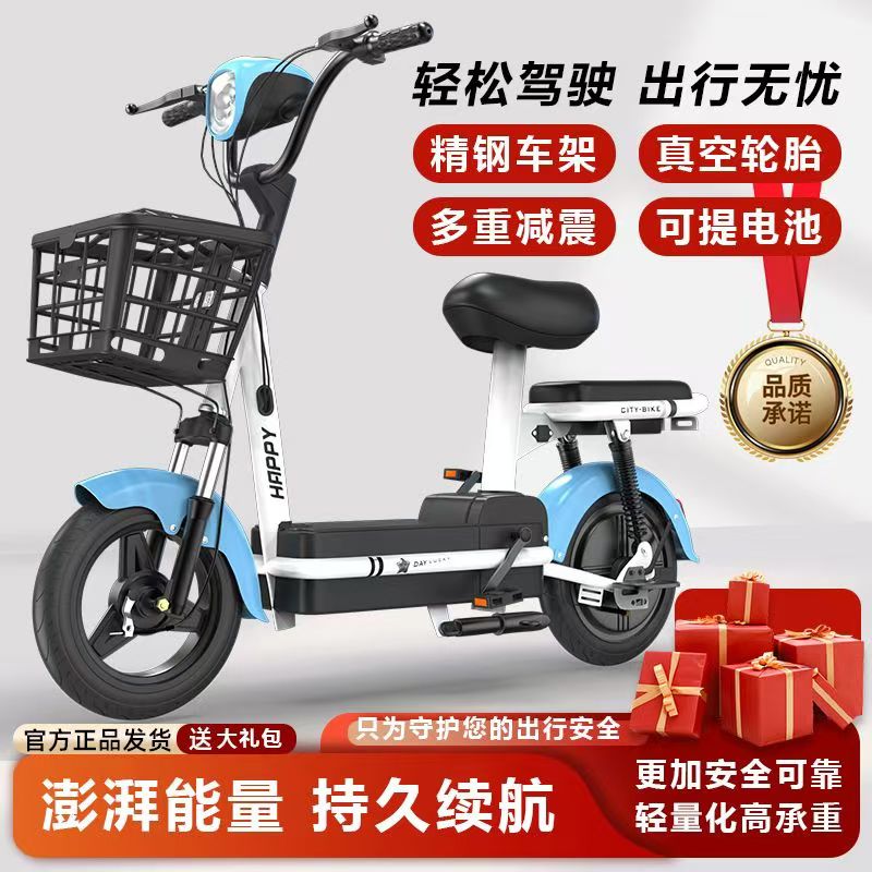 新国标电动车可上牌成人电动自行车48V小型电瓶车两轮男女代步车