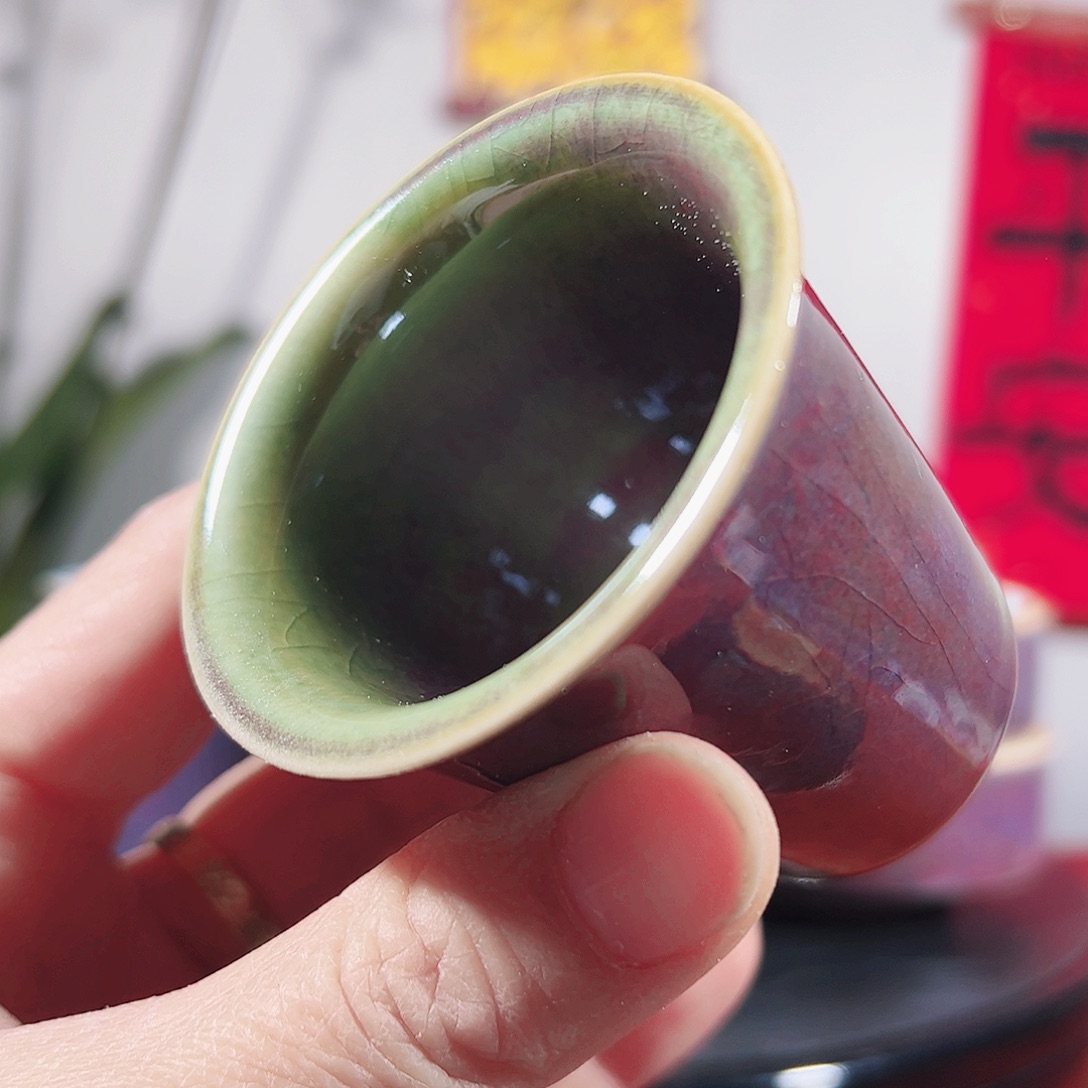 摆件钧瓷闻香品茗杯