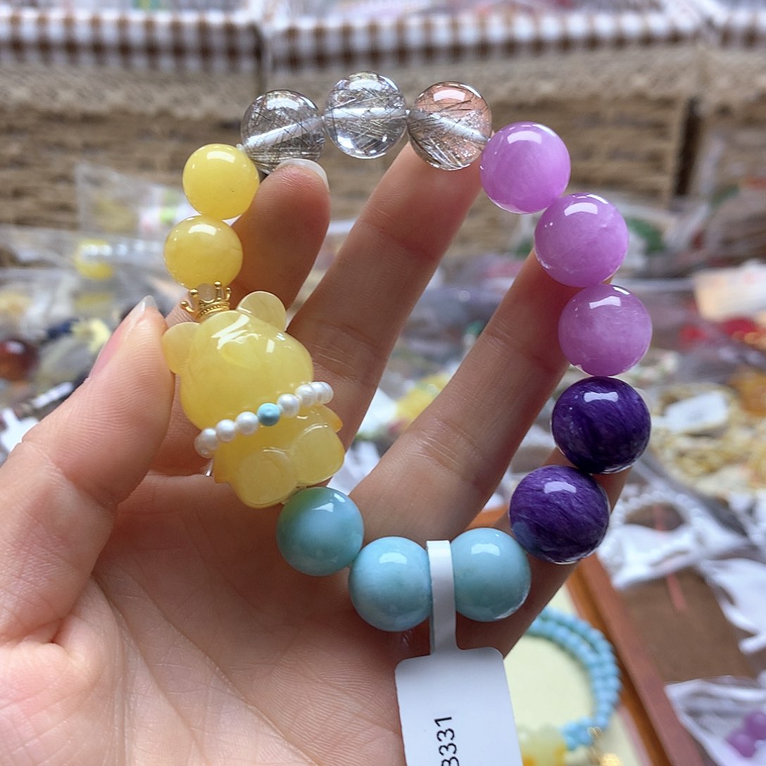 针钠钙石（海纹石）手链未镶嵌