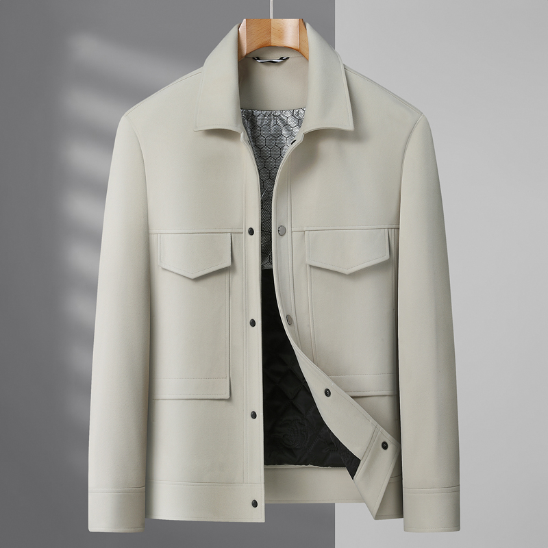 【宝总时尚毛呢石墨烯棉衣】时尚保暖棉服外套120-280斤可穿