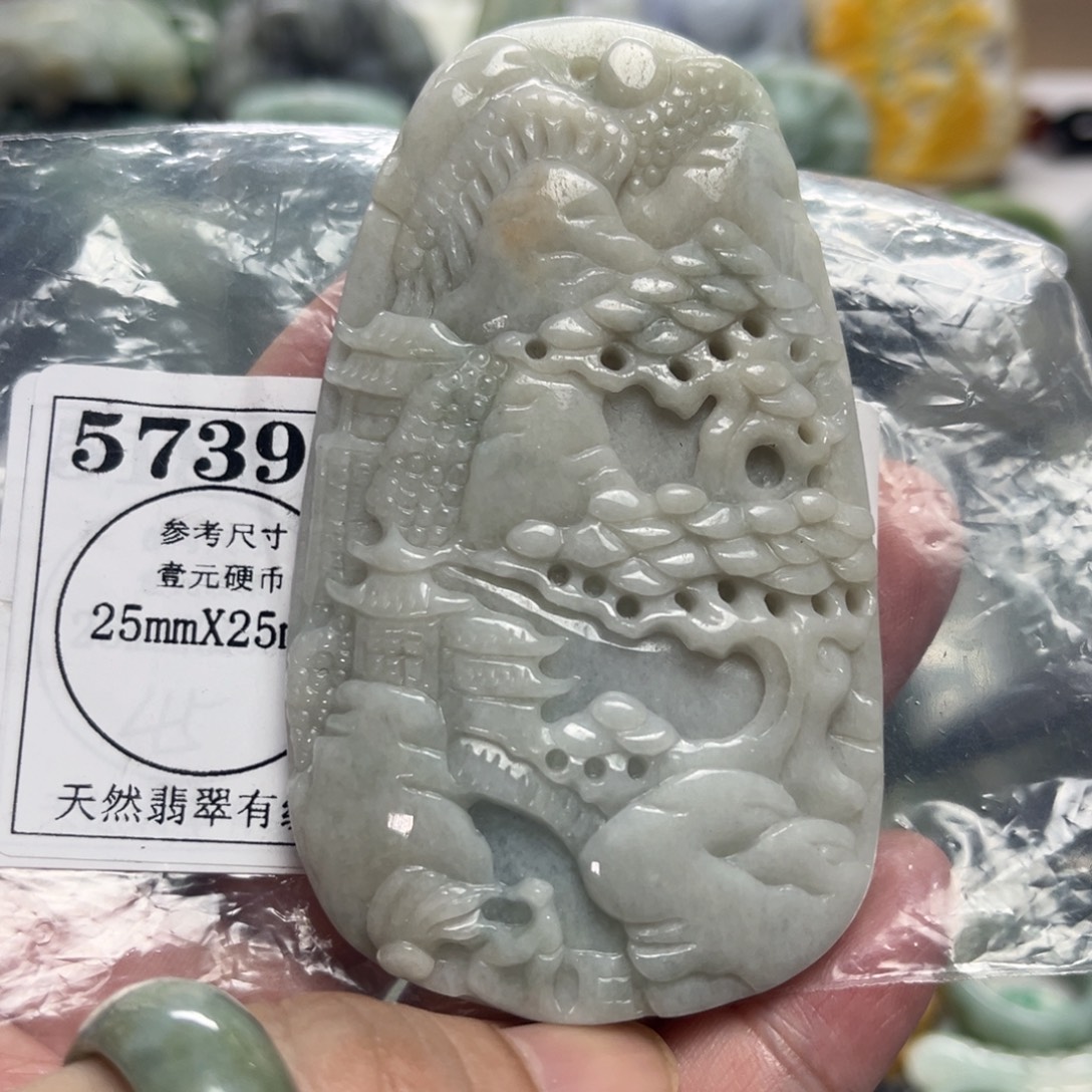 吊坠(不含链)未镶嵌翡翠5739