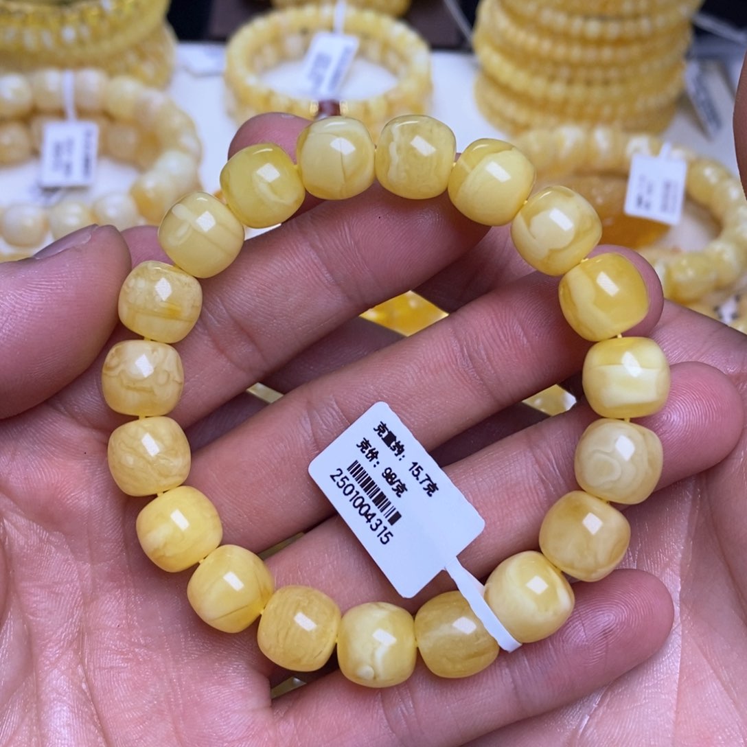 【闪购商品】蜜蜡裸石未镶嵌11+老型手串