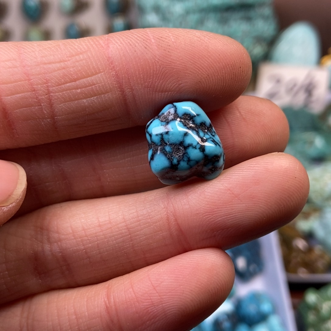 绿松石珠宝奇石未镶嵌欧**巴