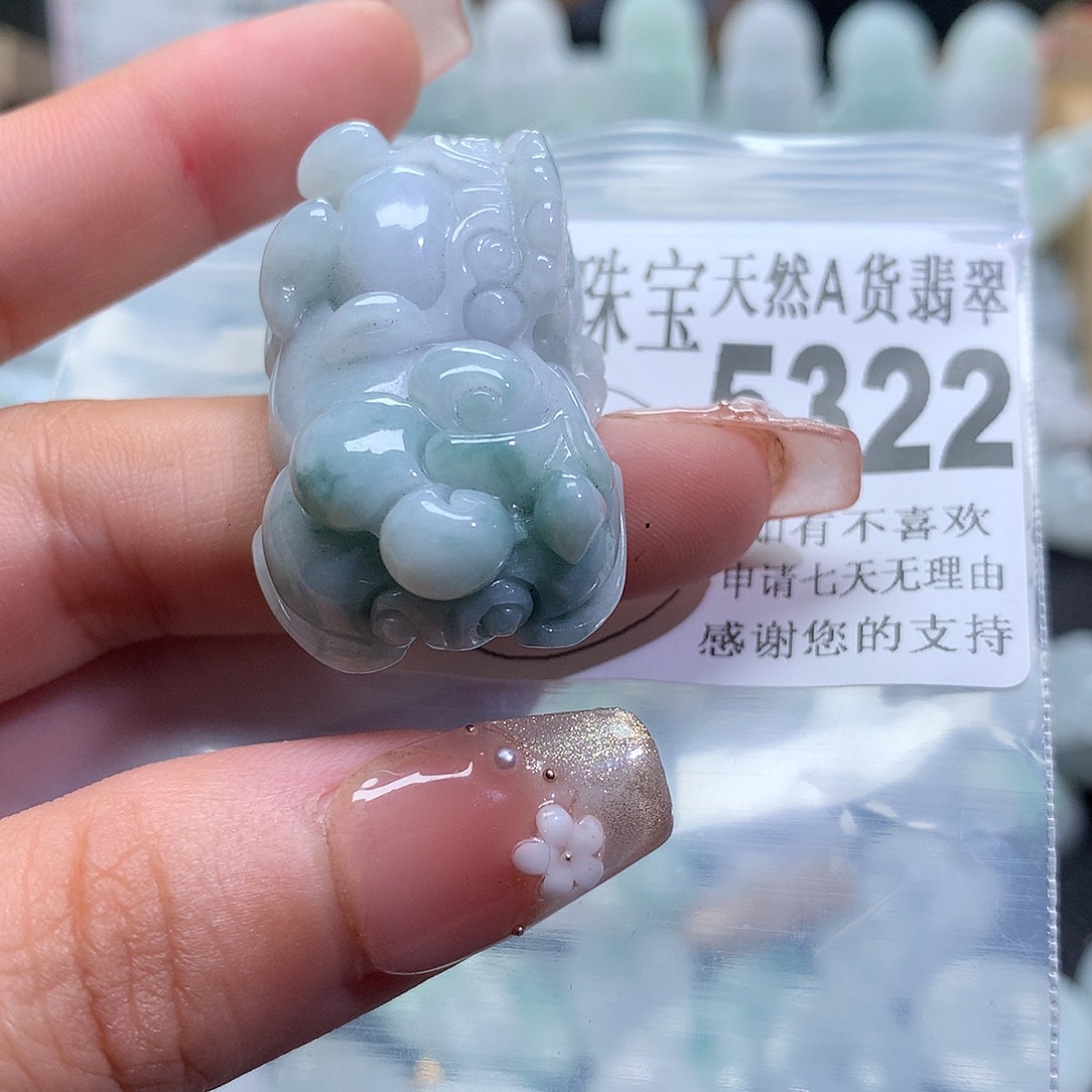 翡翠未镶嵌颈饰，