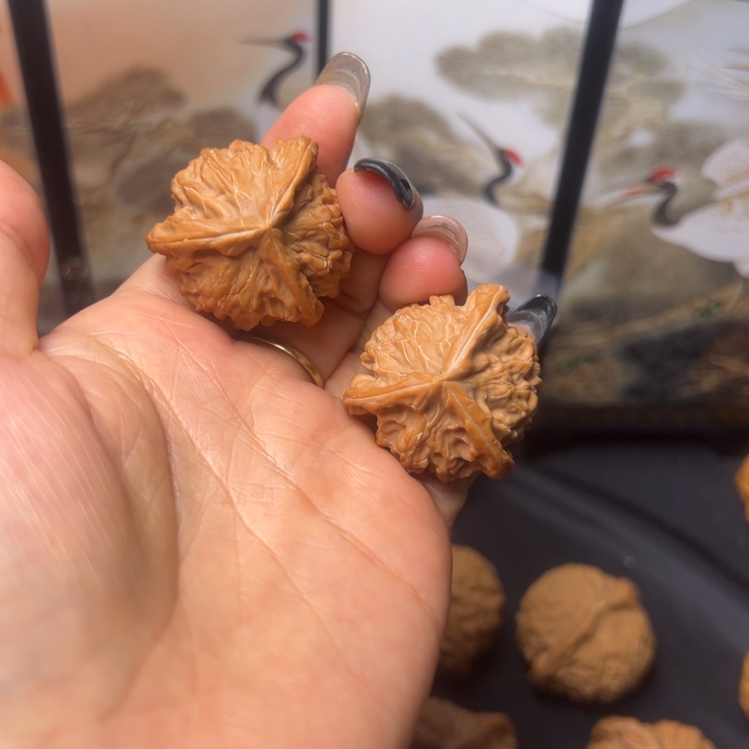 我***了文玩核桃把件33盘山三楞