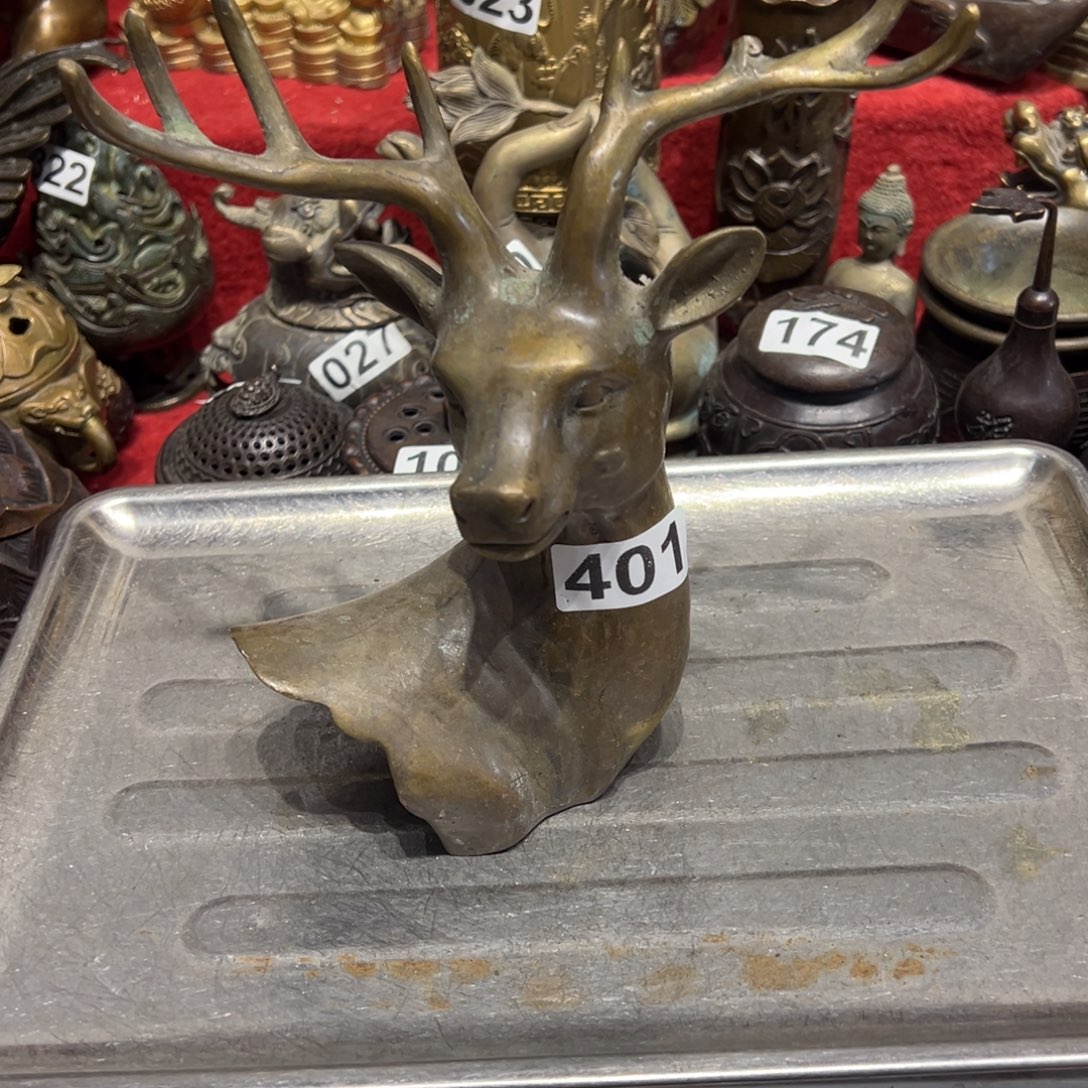 黄铜摆件，文房摆件