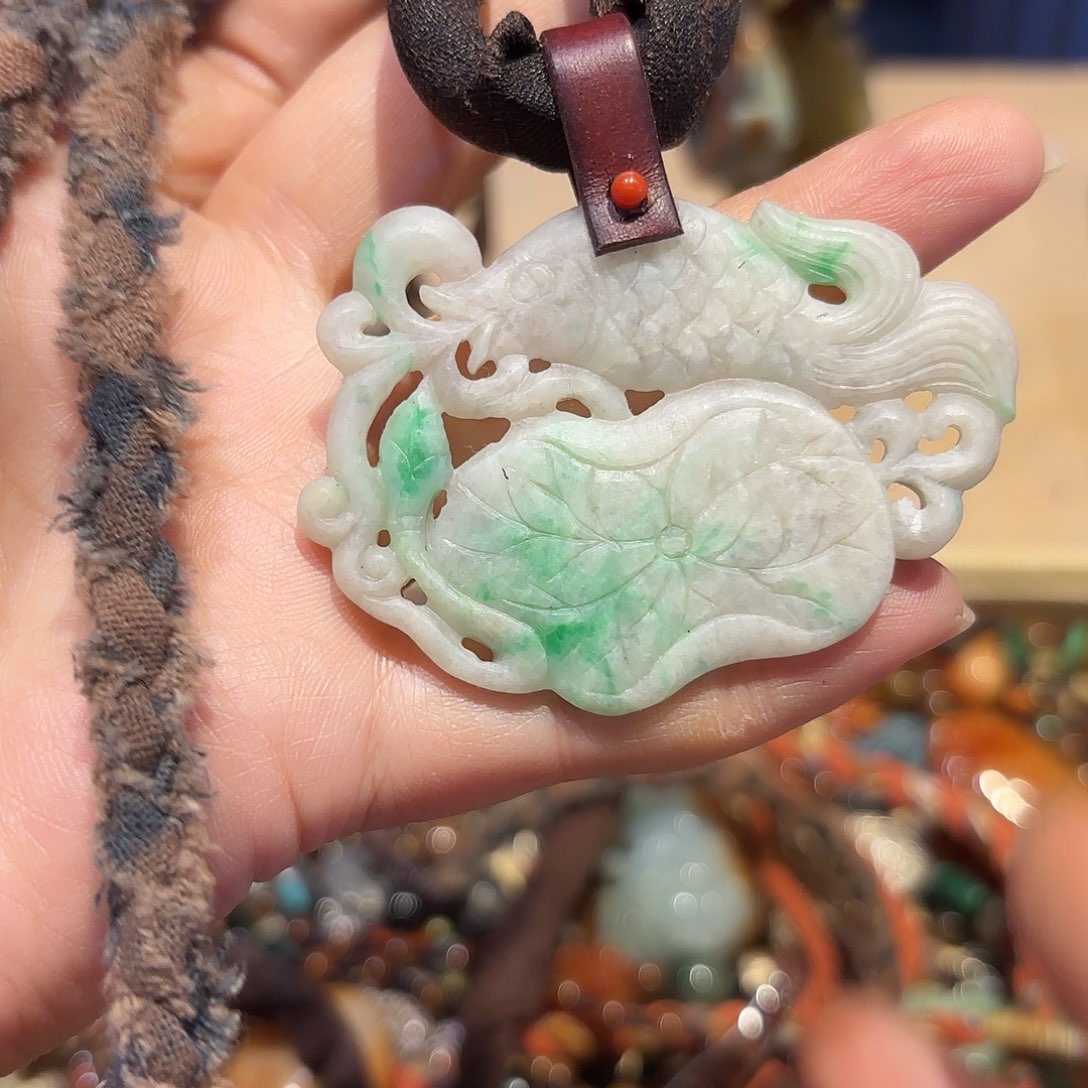 翡翠未镶嵌颈饰原创