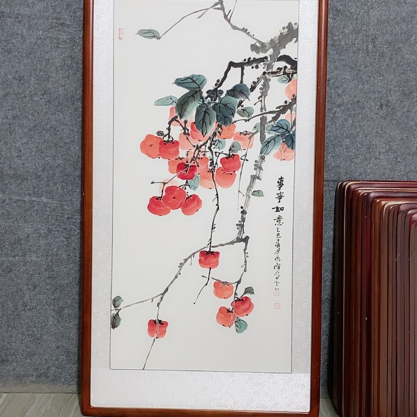 【闪购商品】国画书画作品带框125×65厘米