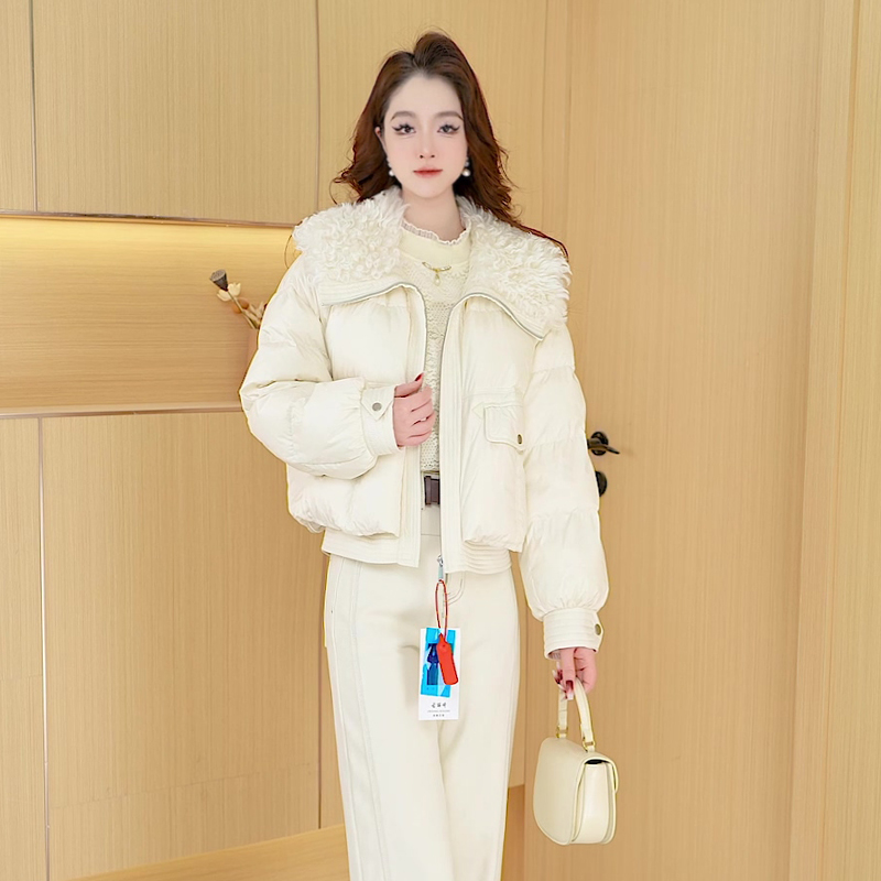 【羽绒服】冬季白鸭绒羽绒服百搭新款时尚气质休闲保暖外套女