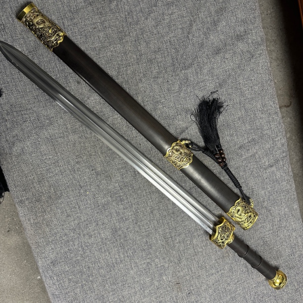 唐横刀龙泉昊天宝剑一体刀剑绣春刀锰钢唐剑刀具防身冷兵器未开刃