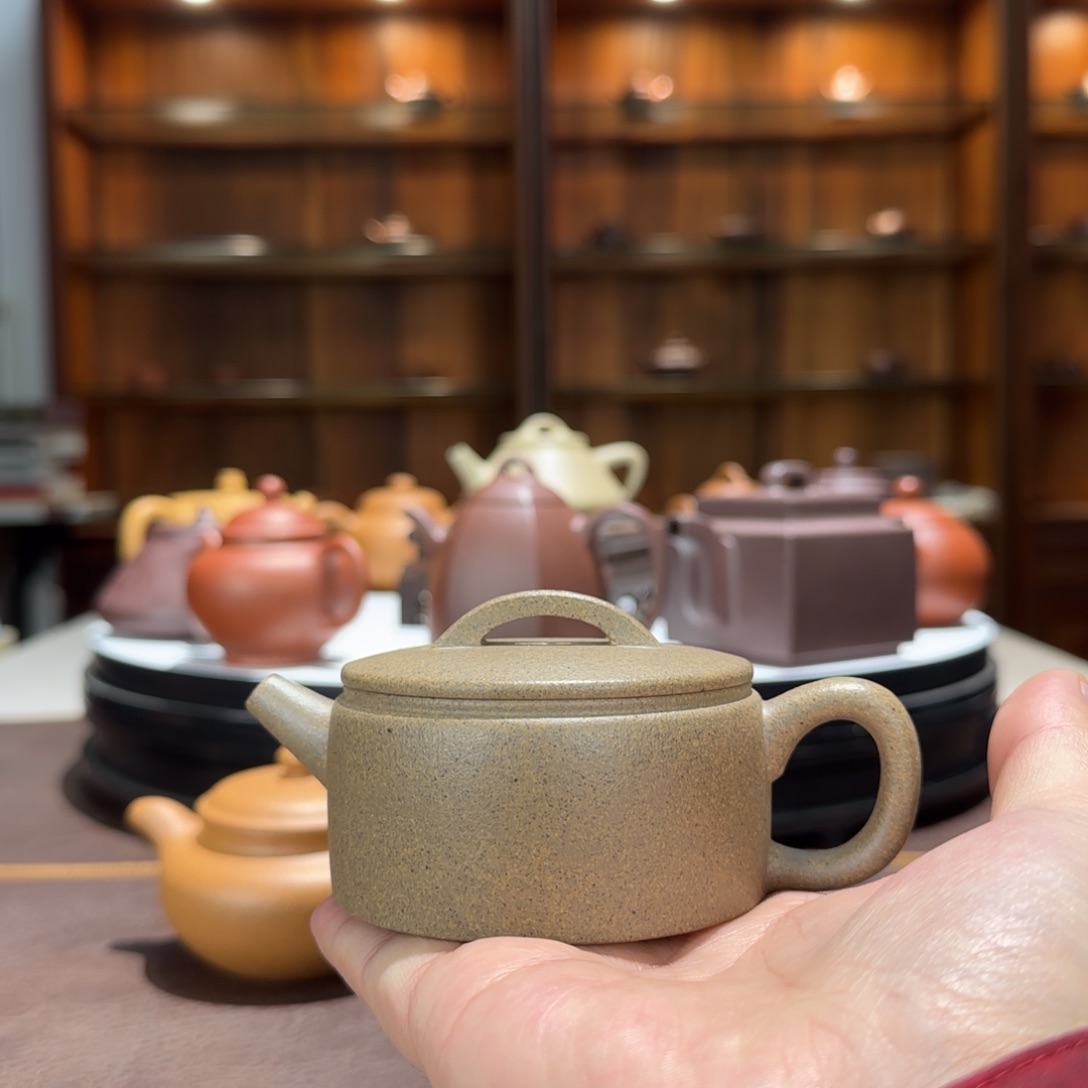 黄***条茶壶紫砂青降坡汉瓦