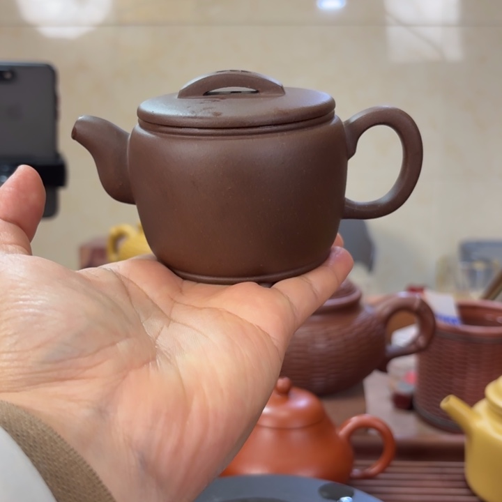 紫砂茶壶紫泥汉瓦
