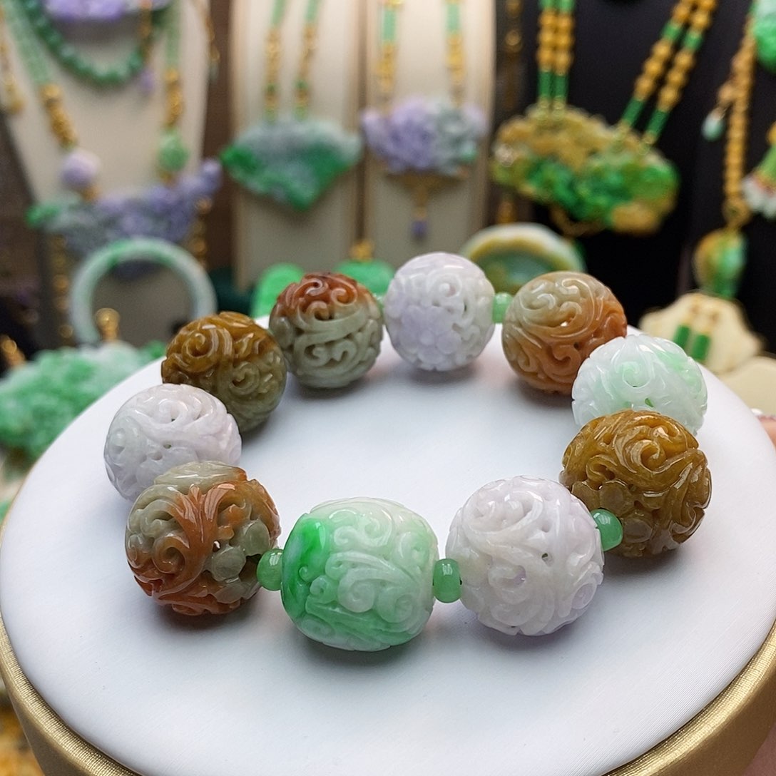 翡翠手链未镶嵌天然