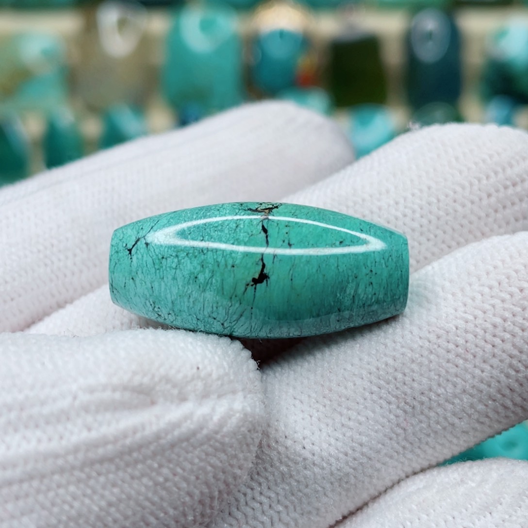 绿松石珠宝奇石银S925镶嵌