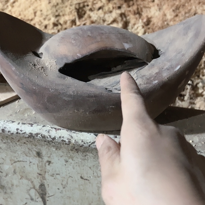 木24公分雷击元宝瑕疵款