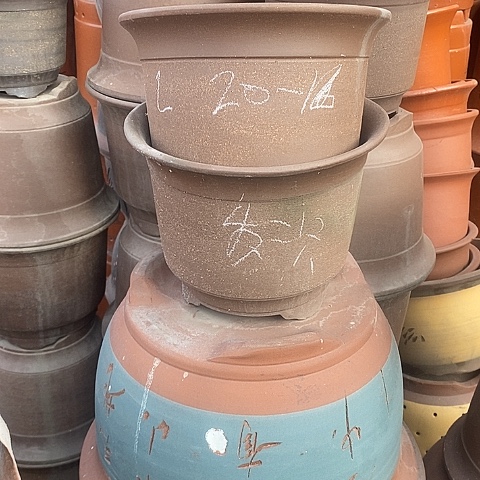 紫砂中国宜兴紫砂花盆＇