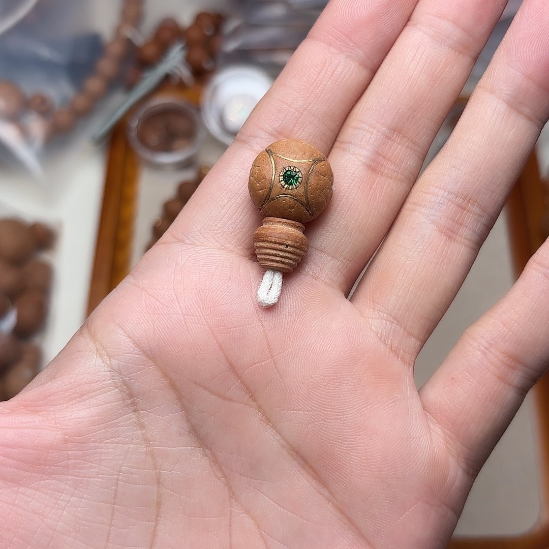 远***好凤眼菩提手串麒麟三通1.6