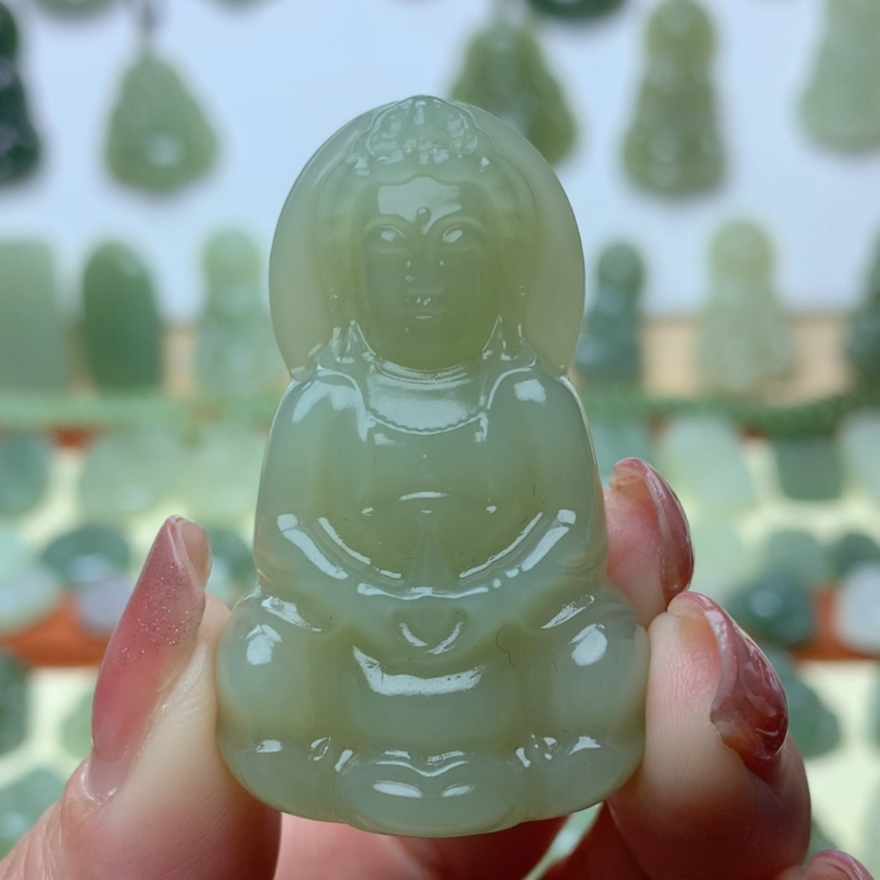 天然和田玉精品吊坠