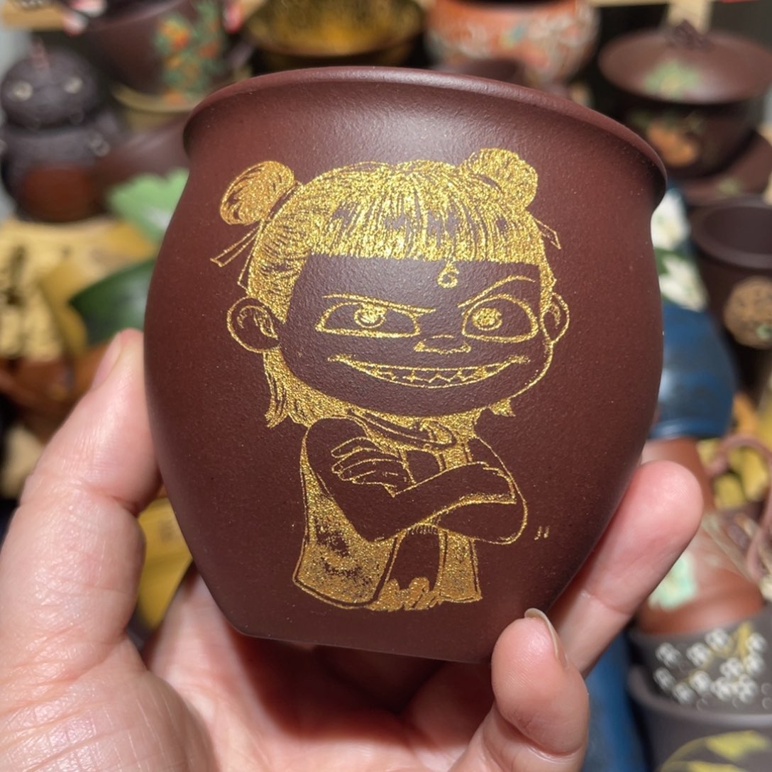 紫砂茶杯宜兴紫砂主人杯