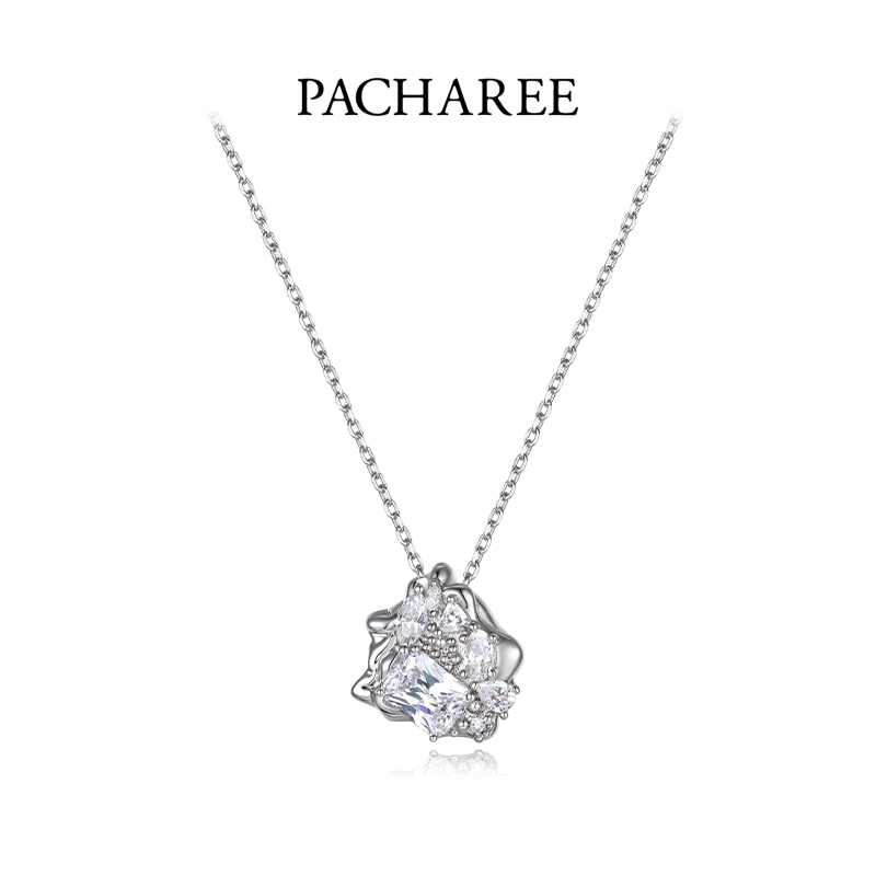 合金项链 星光璀璨系列魔镜菱形项链-500038