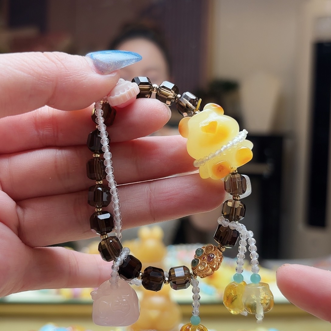 琥珀未镶嵌手镯琥珀