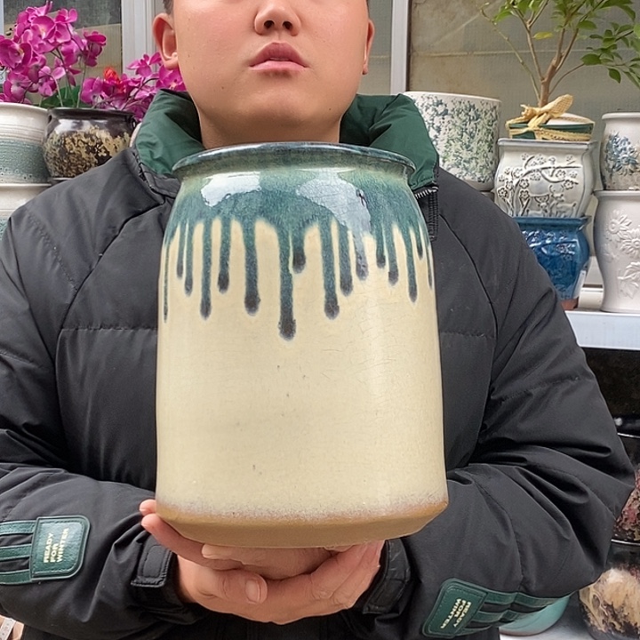 花盆紫砂口17高26处理