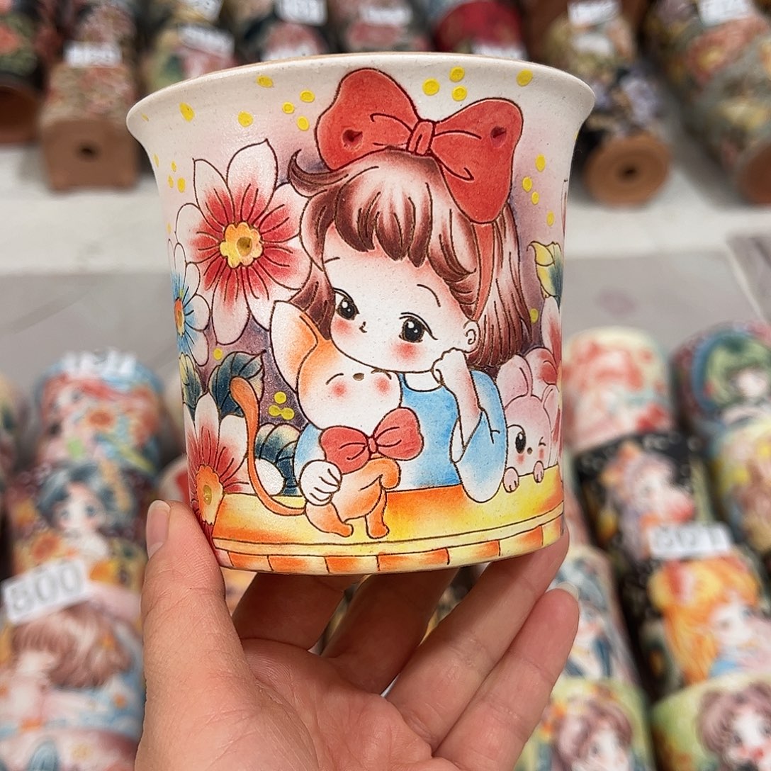 景德镇炫彩手绘口10